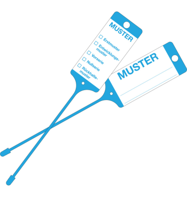Warenanhänger 9219-00770 Muster bl 100St