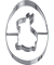 Ausstechform Osterei mit Hase 36762291 8,0 cm