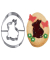 Ausstechform Osterei mit Hase 36762291 8,0 cm