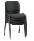 Besucherstuhl ISO Black Stoff schwarz Gestell schwarz