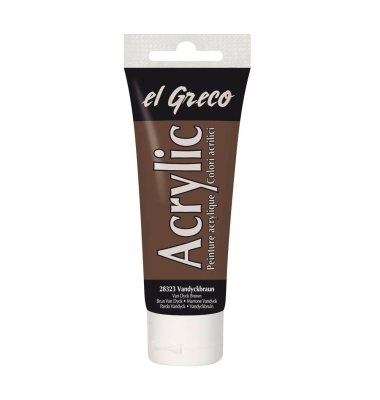 el Greco Acrylfarbe vandyckbraun 75,0 ml