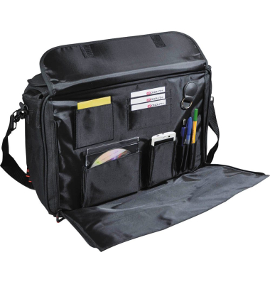 Pilotenkoffer Soft Touch Kunstfaser schwarz 48,0 x 20,0 x 33,0 cm