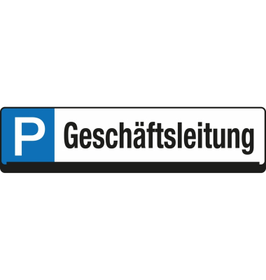 Parkplatzschild 9219-00267 Geschäftsleitung