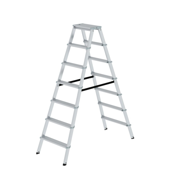 4031405112377 - MUNK Günzburger Steigtechnik Guenzburger Steigtechnik 11237 Aluminium Stufen-Doppelleiter Arbeitshöhe (max) 325 m Silber 124 kg