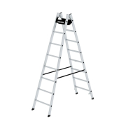 Stehleiter 33016 nivello, 2x 8 Stufen, schwarz/silber, Aluminium