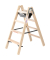 Stehleiter 33808, 2x 4 Stufen, braun, Holz