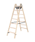 Stehleiter Holz 33814 beidseitig 2x7Stufen