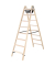 Stehleiter Holz 33816 beidseitig 2x8Stufen