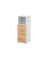 Regalschrank V9 Advanced V934S4/W/R/BS, nein, 3 OH, asteiche/wei&szlig;, 40x110x41,7cm (BxHxT)