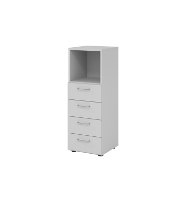 Regalschrank V9 Advanced V934S4/5/5/BS, nein, 3 OH, grau, 40x110x41,7cm (BxHxT)