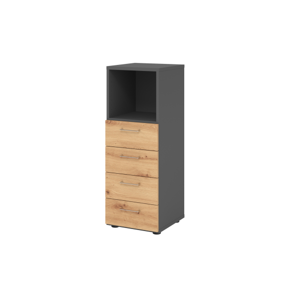 4032062308943 - Regalschrank V9 Advanced V934S4 G R BS nein 3 OH asteiche graphit 40x110x417cm (BxHxT) 4032062308943 Hammerbacher