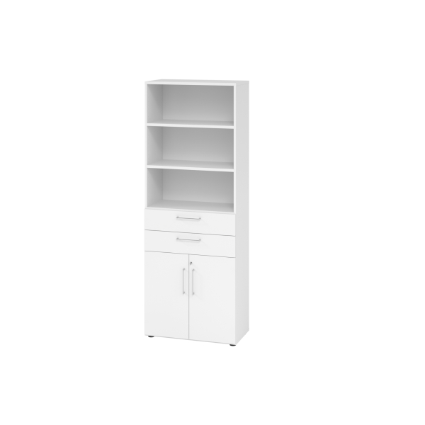 4032062309483 - Regalschrank V9 Advanced V968K2 W W BS abschließbar 6 OH weiß 80x2156x417cm (BxHxT) 4032062309483 Hammerbacher
