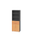 Regalschrank V9 Advanced V968K2/G/6/BS, abschlie&szlig;bar, 6 OH, buche/graphit, 80x215,6x41,7cm (BxHxT)