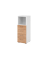 Regalschrank V9 Advanced V934S4/W/N/BS, nein, 3 OH, nussbaum/wei&szlig;, 40x110x41,7cm (BxHxT)