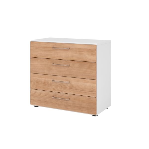 4032062324929 - Regal 2OH 4Schübe ws Nussbaum 4032062324929 Hammerbacher
