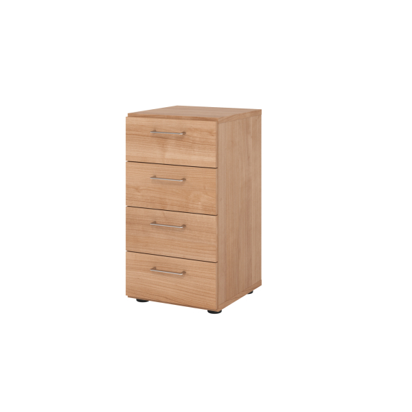 4032062325186 - 924S4 Schubladenschrank weiß silber 4 Schubladen 400 x 420 x 748 cm 1 St