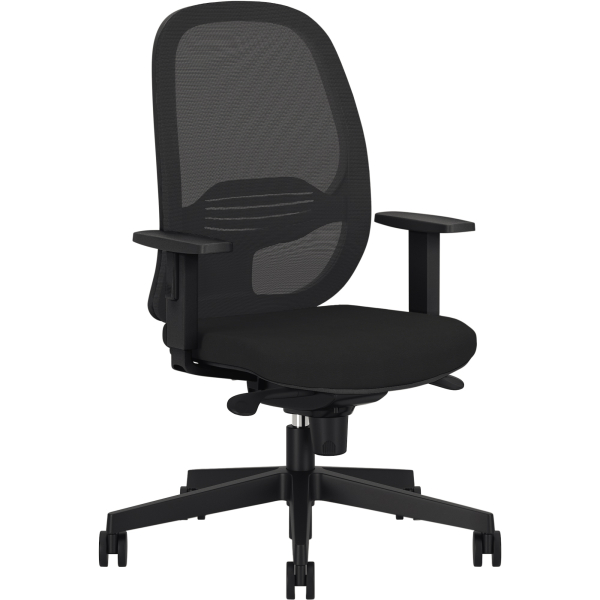 5901747153491 - Bürodrehstuhl Eggy schwarz mit Armlehnen bis 110kg 5901747153491 Nowy Styl