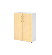 Aktenschrank V9 Advanced V938T3/W/3/BS, abschlie&szlig;bar, 3 OH, ahorn/wei&szlig;, 80x110x41,7cm (BxHxT)