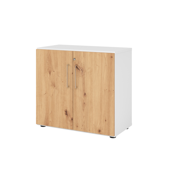 4032062305522 - Flügeltürenschrank V9 Advanced V928T2 W R BS abschließbar 2 OH asteiche weiß 80x748x417cm (BxHxT) 4032062305522 Hammerbach