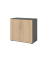 Aktenschrank V9 Advanced V928T2/G/E/BS, abschlie&szlig;bar, 2 OH, asteiche/graphit, 80x74,8x41,7cm (BxHxT)