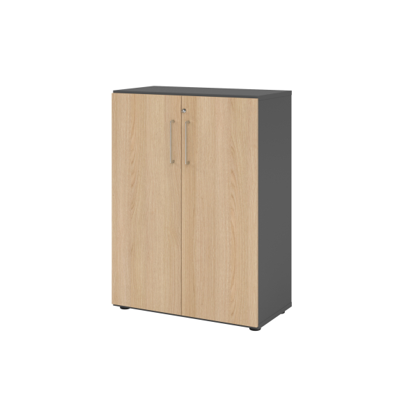 4032062305584 - Flügeltürenschrank V9 Advanced V938T3 G E BS abschließbar 3 OH eiche graphit 80x110x417cm (BxHxT) 4032062305584 Hammerbache