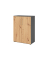 Aktenschrank V9 Advanced V938T3/G/R/BS, abschlie&szlig;bar, 3 OH, asteiche/graphit, 80x110x41,7cm (BxHxT)