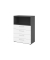 Regalschrank V9 Advanced V938S4/G/W/BS, nein, 3 OH, wei&szlig;/graphit, 80x110x41,7cm (BxHxT)