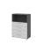 Regalschrank V9 Advanced V938S4/G/5/BS, nein, 3 OH, grau/graphit, 80x110x41,7cm (BxHxT)