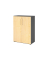 Aktenschrank V9 Advanced V938T3/G/3/BS, abschlie&szlig;bar, 3 OH, ahorn/graphit, 80x110x41,7cm (BxHxT)