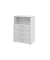 Regalschrank V9 Advanced V938S4/W/5/BS, nein, 3 OH, grau/wei&szlig;, 80x110x41,7cm (BxHxT)