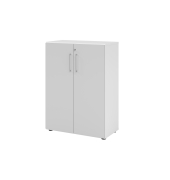 Aktenschrank V9 Advanced V938T3/W/5/BS, abschlie&szlig;bar, 3 OH, grau/wei&szlig;, 80x110x41,7cm (BxHxT)