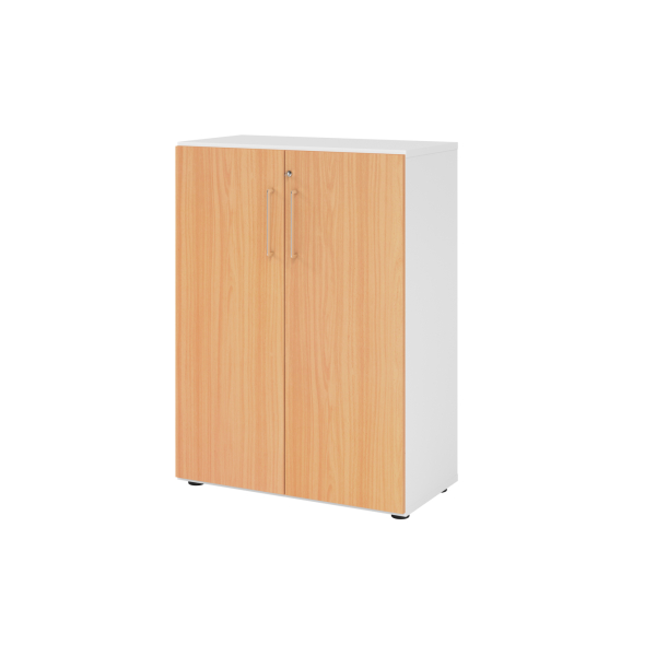 4032062324424 - Flügeltürenschrank V9 Advanced V938T3 W 6 BS abschließbar 3 OH buche weiß 80x110x417cm (BxHxT) 4032062324424 Hammerbacher