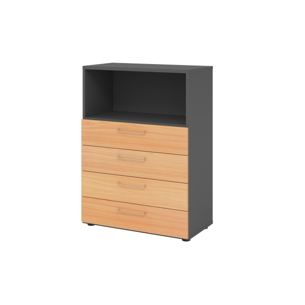 4032062324516 - Regalschrank V9 Advanced V938S4 G 6 BS nein 3 OH buche graphit 80x110x417cm (BxHxT) 4032062324516 Hammerbacher