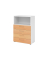 Regalschrank V9 Advanced V938S4/W/6/BS, nein, 3 OH, buche/wei&szlig;, 80x110x41,7cm (BxHxT)