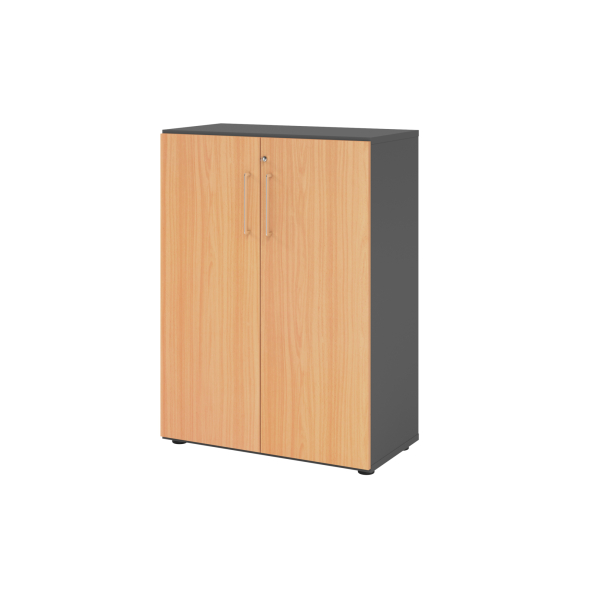 4032062324530 - Flügeltürenschrank V9 Advanced V938T3 G 6 BS abschließbar 3 OH buche graphit 80x110x417cm (BxHxT) 4032062324530 Hammerbache