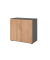Aktenschrank V9 Advanced V928T2/G/N/BS, abschlie&szlig;bar, 2 OH, nussbaum/graphit, 80x74,8x41,7cm (BxHxT)