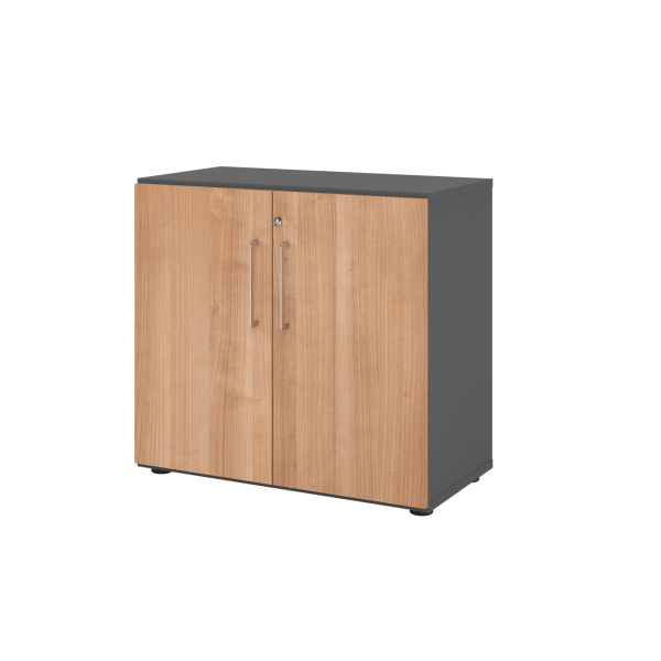 4032062324882 - Flügeltürenschrank V9 Advanced V928T2 G N BS abschließbar 2 OH nussbaum graphit 80x748x417cm (BxHxT) 4032062324882 Hammerb
