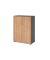 Aktenschrank V9 Advanced V938T3/G/N/BS, abschlie&szlig;bar, 3 OH, nussbaum/graphit, 80x110x41,7cm (BxHxT)