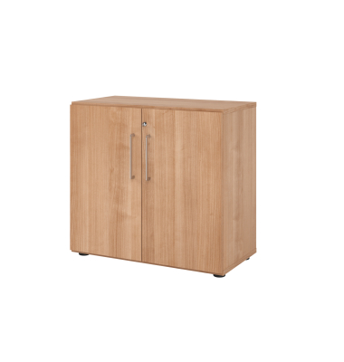 Aktenschrank V9 Advanced V928T2/N/N/BS, abschlie&szlig;bar, 2 OH, nussbaum, 80x74,8x41,7cm (BxHxT)