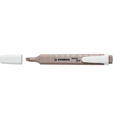 Textmarker STABILO swing cool NatureCOLORS, 275/193, Set, warmgrau, 1+4mm Keilspitze