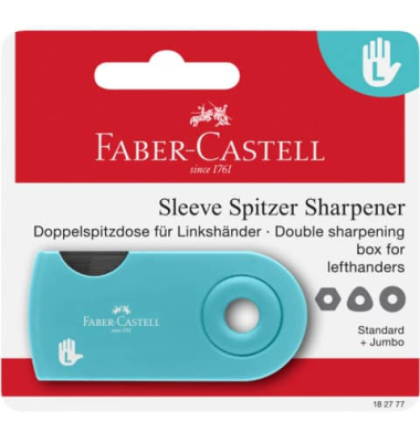 Dosenspitzer doppelt Sleeve türkis Links