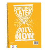 Collegeblock 050300, kariert / kariert, A4, 70g, bunt, 80 Blatt