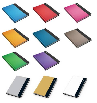 Notizbuch 955-17, farbig sortiert, kariert, 80g, 80 Blatt