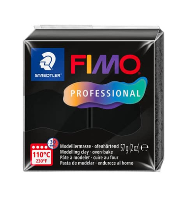 Modelliermasse Fimo schwarz