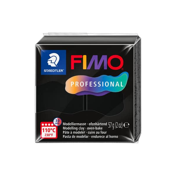 6 Stück Staedtler Modelliermasse Fimo schwarz 4007817163641 Staedtler 60 Gramm