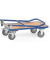 Schiebegriffwagen 900x600mm blau