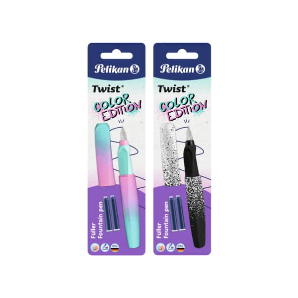 8 Stück Pelikan Füllhalter M Twist sortiert + 2TP  Pelikan