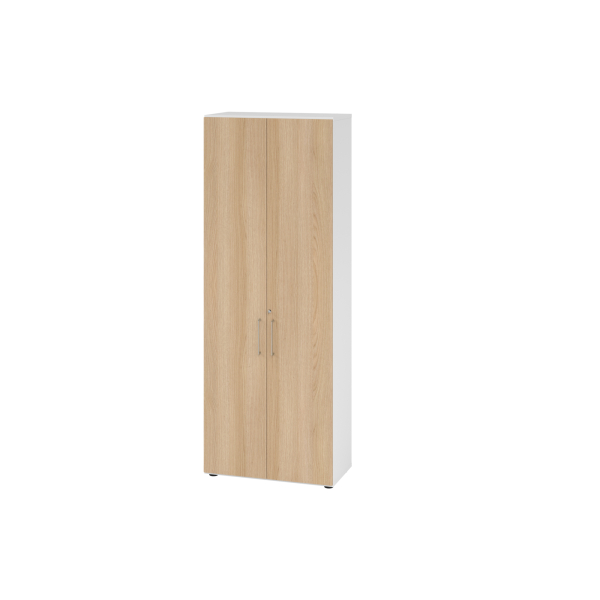 4032062305614 - Flügeltürenschrank V9 Advanced V968T6 W E BS abschließbar eiche weiß 80x2156x417cm (BxHxT) 4032062305614 Hammerbacher