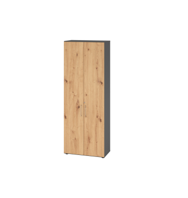 Aktenschrank V9 Advanced V968T6/G/R/BS, abschlie&szlig;bar, 6 OH, asteiche/graphit, 80x215,6x41,7cm (BxHxT)