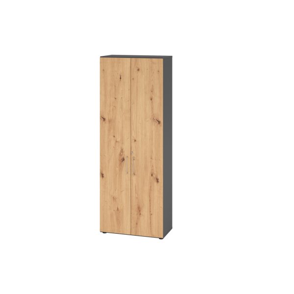 4032062305645 - Flügeltürenschrank V9 Advanced V968T6 G R BS abschließbar asteiche graphit 80x2156x417cm (BxHxT) 4032062305645 Hammerbacher